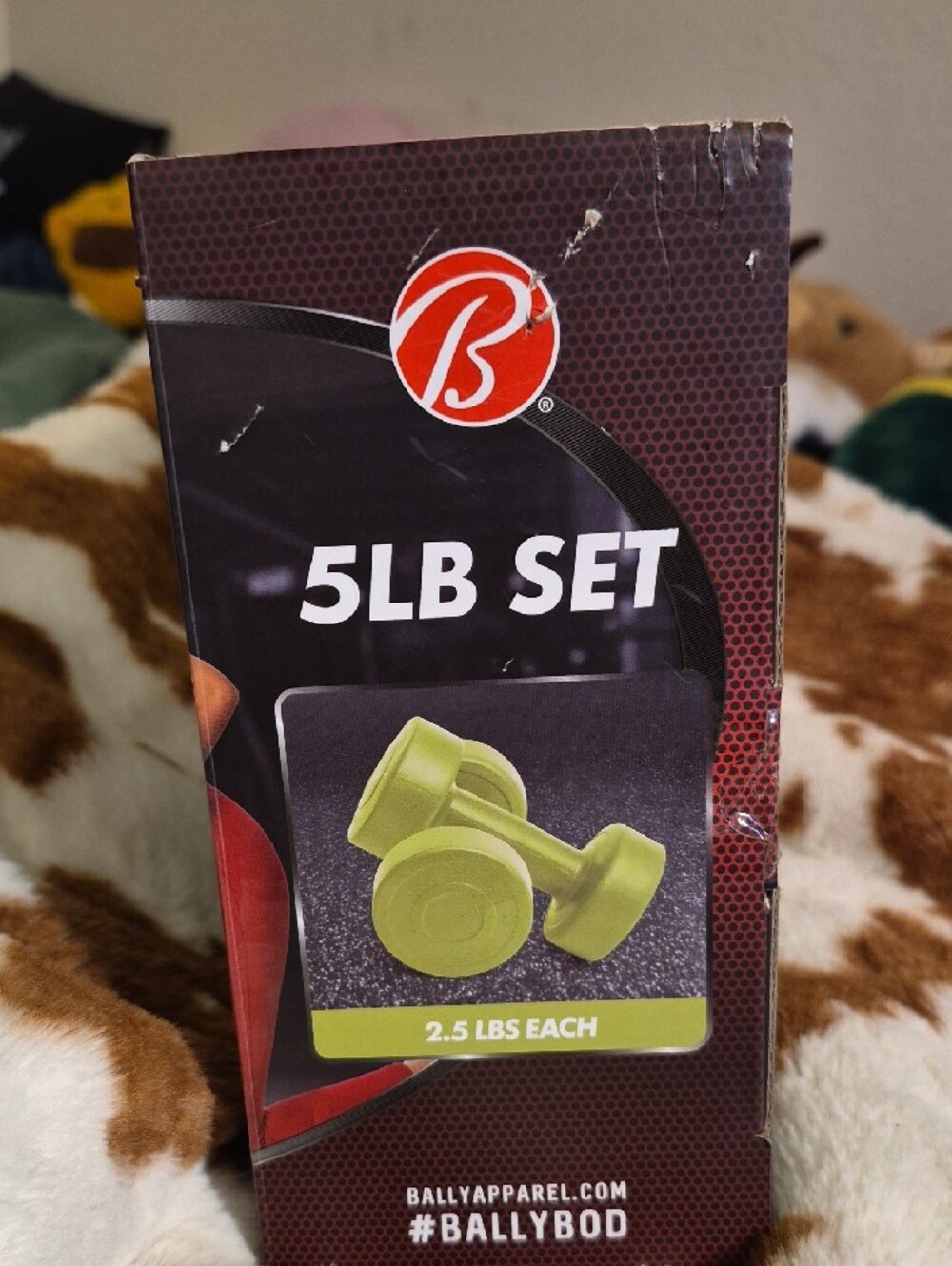 Bally Lime Green Dumbbell Set 5lb Set (2 2 1/2lb) - Picture 4 of 5